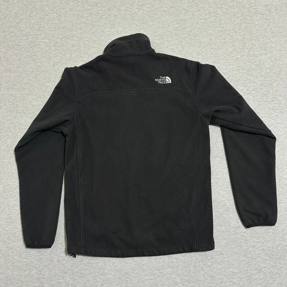 The North Face Black Full Zip Outdoor Fleece Jacket Mock Neck Mens Size S/P